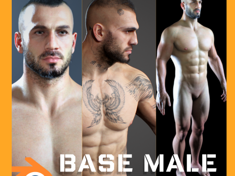 Advanced Realistic Base Game Character Rig 3D Model
