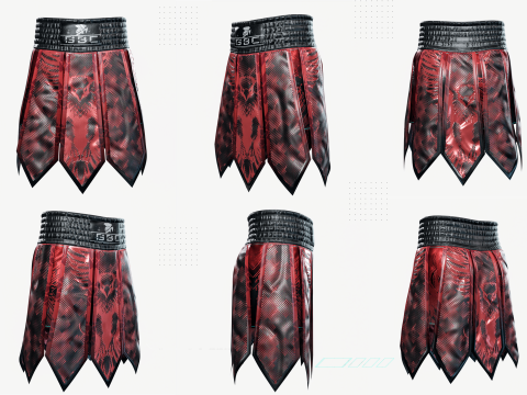 Muay Thai Gladiator Kickboxing Shorts Zprj MD DAZ dforce Genesis 9 8 81 M F OBJ 3D 모델