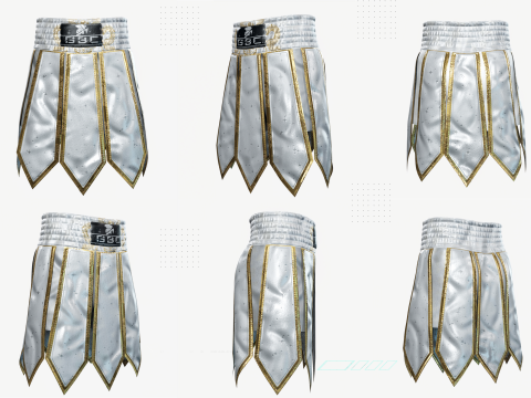 Muay Thai Gladiator Kickboxing Shorts Zprj MD DAZ dforce Genesis 9 8 81 M F OBJ 3D 모델