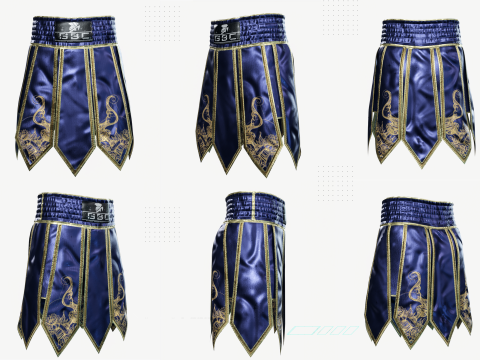 Muay Thai Gladiator Kickboxing Shorts Zprj MD DAZ dforce Genesis 9 8 81 M F OBJ 3D 모델