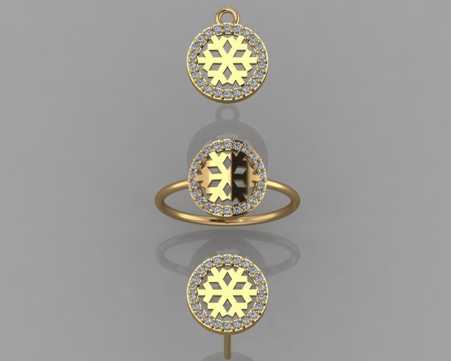 gc gold cm001- diamond set Model do druku 3D .c4d .max .obj .3ds .fbx .stl .blend