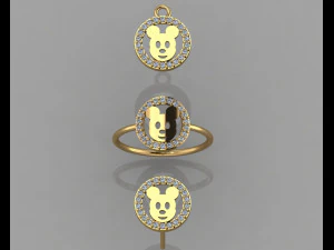 gc gold cm002- diamond set 3D Print Model