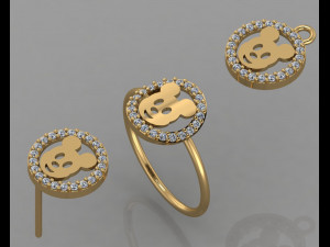 gc gold cm002- diamond set 3Dプリントモデル