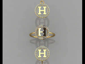 GC Gold cm004- бриллиантовый комплект 3D Принт Модель