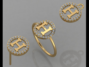 gc gold cm004- diamond set 3D 打印模型