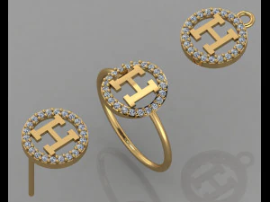 gc gold cm004- diamond set 3D Print Model