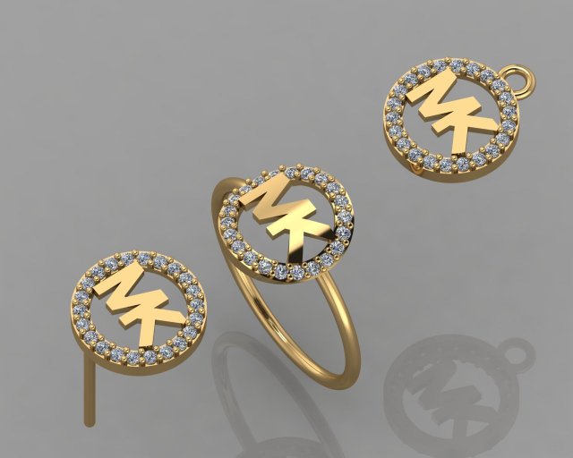 gc gold cm006-diamond set 3D-printmodel .c4d .max .obj .3ds .fbx .stl .blend 