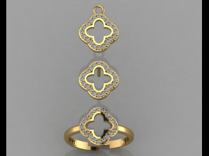 gc gold cm009-diamond set 3Dプリントモデル