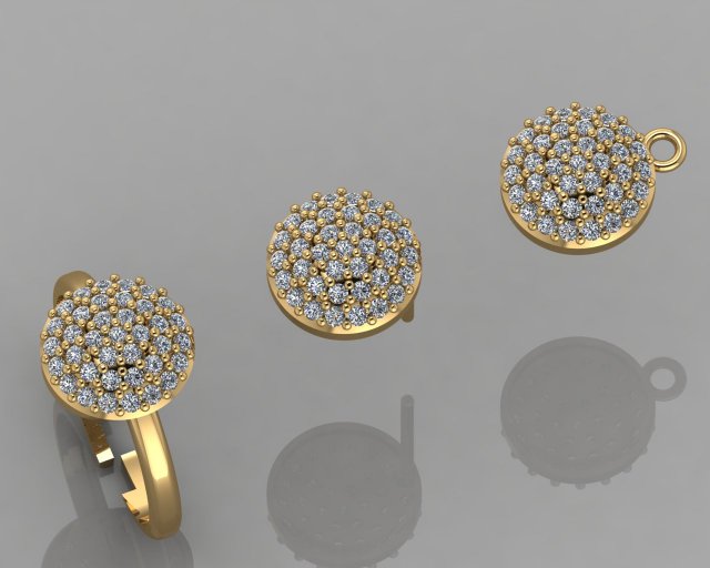 gc gold cm013-diamond set Modelo de Impressão 3D .c4d .max .obj .3ds .fbx .stl .blend 