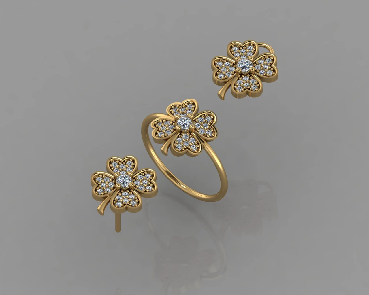 gc gold cm014-diamond set 3D Print Model .c4d .max .obj .3ds .fbx .stl .blend 