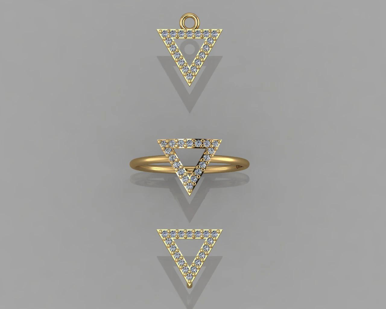 gc gold cm015-diamond set 3D Print Model .c4d .max .obj .3ds .fbx .stl .blend