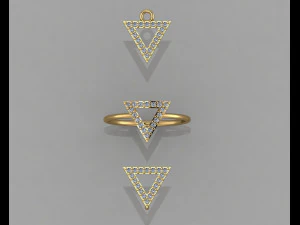 conjunto gc gold cm015-diamante Modelo de Impressão 3D