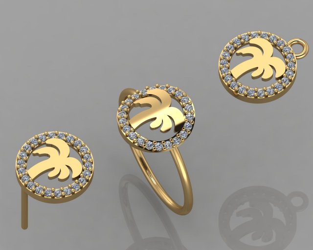 gc gold cm021-diamond set Modelo de Impressão 3D .c4d .max .obj .3ds .fbx .stl .blend 
