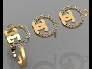 Earrings 3D Models for Download