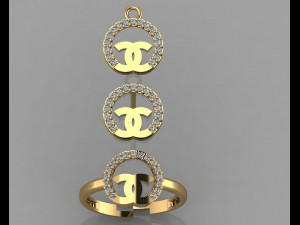 gc gold cm019-diamond set 3D Принт Модель