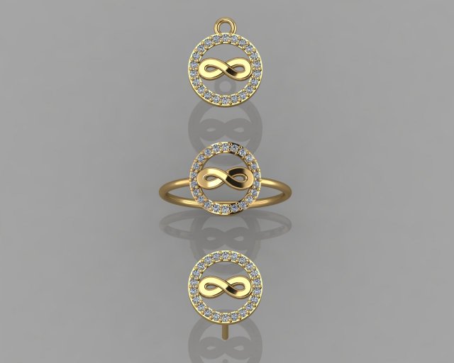 gc gold cm022-diamond set Modelo de impresión 3D .c4d .max .obj .3ds .fbx .stl .blend 