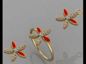 gc gold cm023-diamond set 3D 프린트 모델