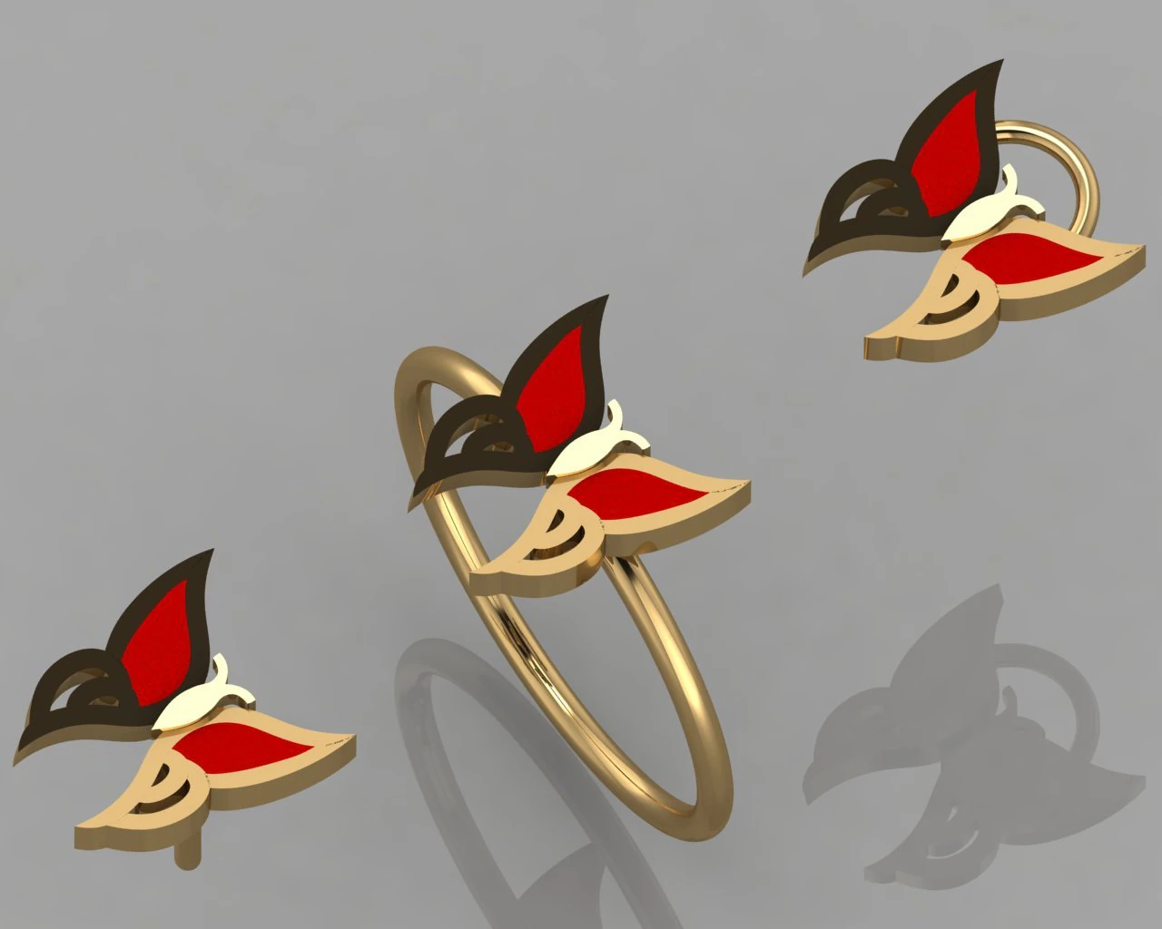 conjunto gc gold cm025-diamante Modelo de Impressão 3D .c4d .max .obj .3ds .fbx .stl .blend 