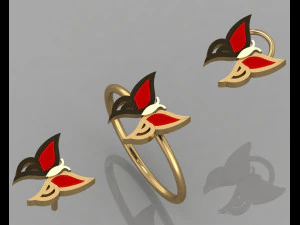 GC 黄金 cm025-钻石套装 3D 打印模型