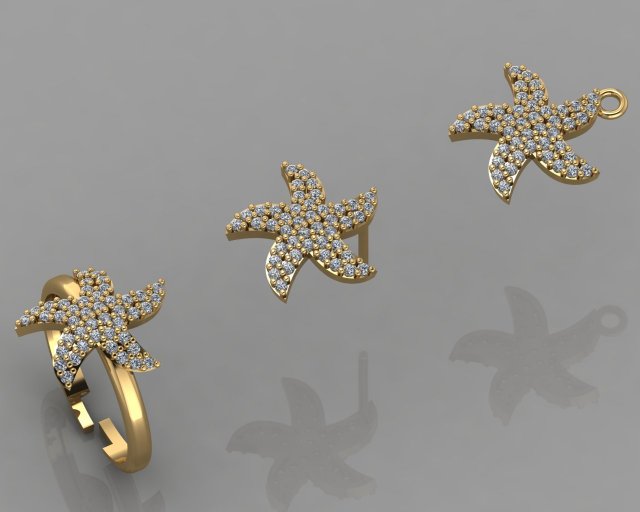 gc gold cm026-diamond set Model Cetak 3D .c4d .max .obj .3ds .fbx .stl .blend