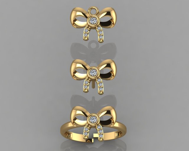 gc gold cm027-diamond set Model do druku 3D .c4d .max .obj .3ds .fbx .stl .blend 