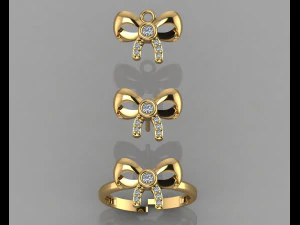 gc altın cm027-pırlanta set 3D Baskı Modeli