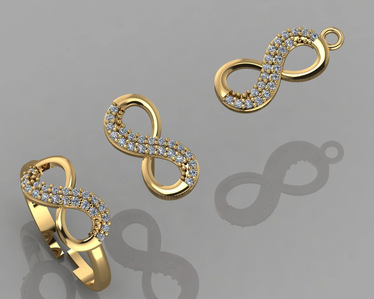 gc gold cm030-diamond set 3D Print Model .c4d .max .obj .3ds .fbx .stl .blend 