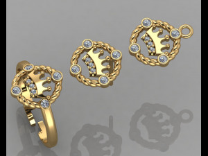 gc gold cm037-diamond set Modèles 3D en vedette