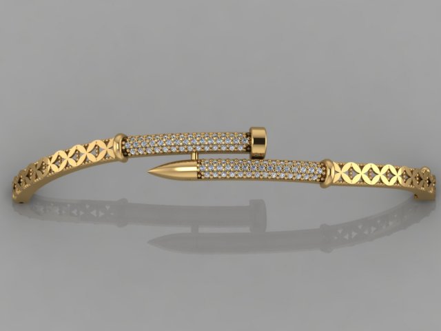 gc gold brc001-diamond bracelet 3D Принт Модель .c4d .max .obj .3ds .fbx .stl .blend 