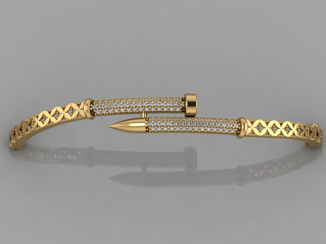 gc gold brc001-diamond bracelet 3D Print Model .c4d .max .obj .3ds .fbx .stl .blend 