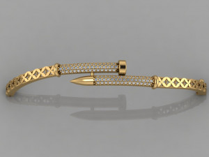 gc gold brc001-diamond bracelet 3D Print Model