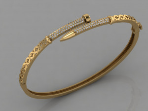 gc gold brc001-diamond bracelet 3D Принт Модель
