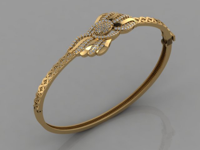 gc gold brc002- diamond bracelet 3D Print Model .c4d .max .obj .3ds .fbx .stl .blend 