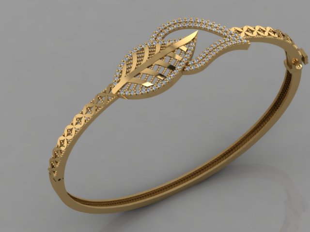 gc gold brc003- diamond bracelet 3D Принт Модель .c4d .max .obj .3ds .fbx .stl .blend 