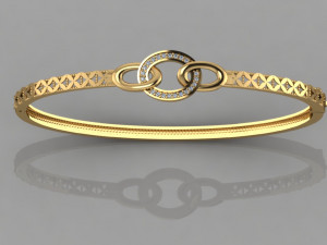 gc gold brc005- diamond bracelet 3D Print Model