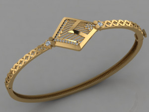 gc gold brc06- diamond bracelet 3D Print Model