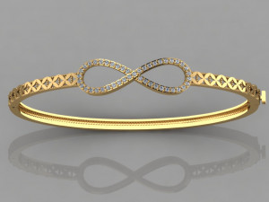 gc gold brc07- diamond bracelet 3D Принт Модель