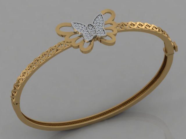gc gold brc009- diamond bracelet 3Dプリントモデル .c4d .max .obj .3ds .fbx .stl .blend 