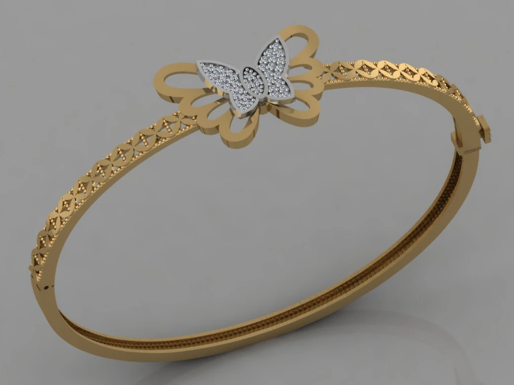 gc gold brc009- diamond bracelet 3D Print Model .c4d .max .obj .3ds .fbx .stl .blend 