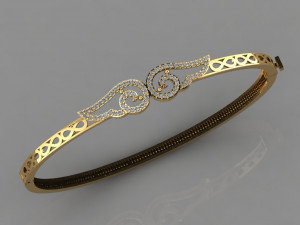 gc gold brc010- diamond bracelet 3D 프린트 모델