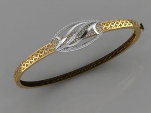 gc gold brc011- diamond bracelet 3D Print Model