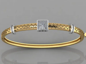 gc gold brc013- diamond bracelet 3D Print Model