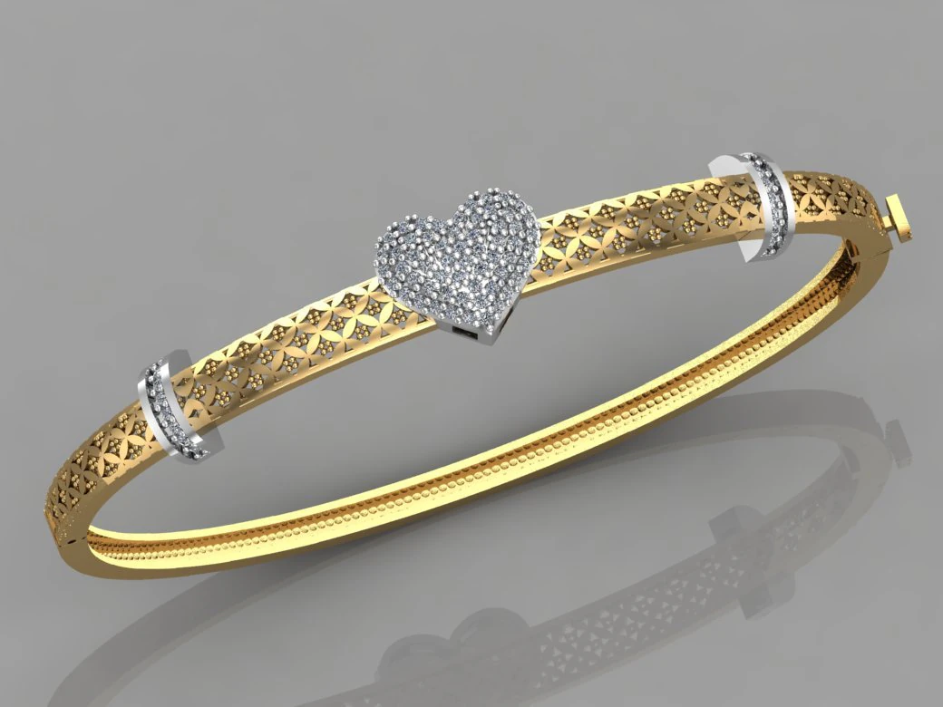 gc gold brc014- diamond bracelet 3D Print Model .c4d .max .obj .3ds .fbx .stl .blend