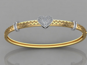 gc gold brc014- diamond bracelet 3D-printmodel