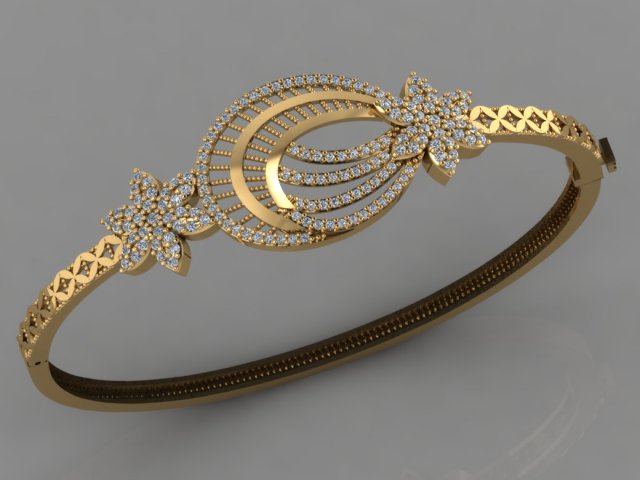 gc gold brc015- diamond bracelet 3D Druckmodell .c4d .max .obj .3ds .fbx .stl .blend 