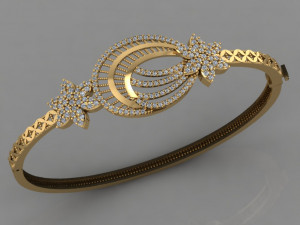 gc gold brc015- diamond bracelet Modello di stampa 3D