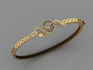gc gold brc020- diamond bracelet 3D प्रिंट मॉडल