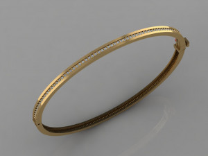 gc gold brc023- diamond bracelet Modelo de Impressão 3D