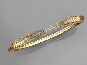 gc gold brc025- diamond bracelet 3D 打印模型