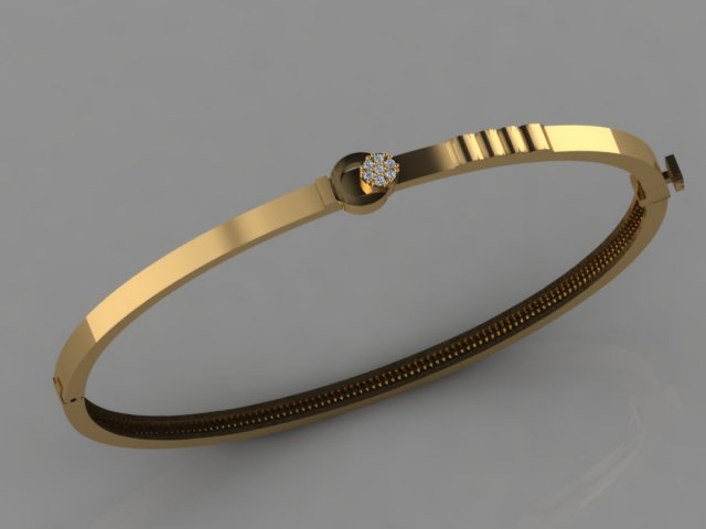 gc gold brc026- diamond bracelet 3D 打印模型 .c4d .max .obj .3ds .fbx .stl .blend 